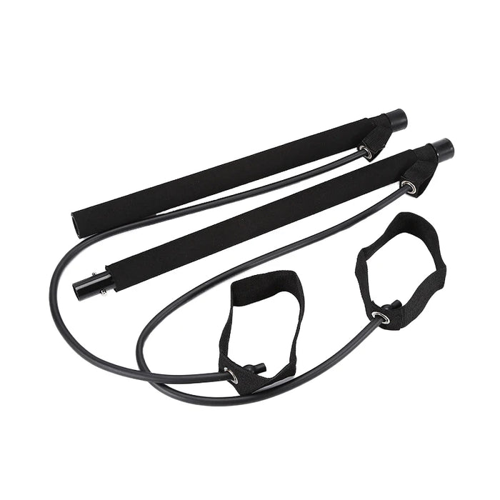 Multifunctional Pilates Bar with Resistance Bands for Home Fitness