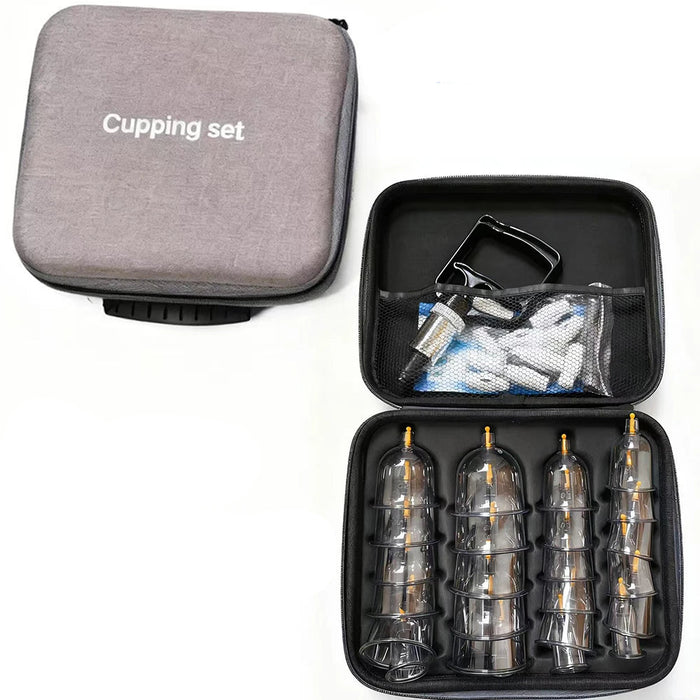 Vacuum Cupping Therapy Set with Hand Pump and Multiple Cups