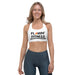 White Sports Bra - Flamin' Fitness